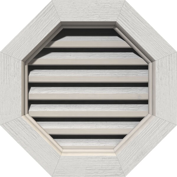 Ekena Millwork Octagonal Gable Vent, Functional, Western Red Cedar Gable Vent w/Brick Mould Face Frame, 32"W x 32"H GVWOC32X3200RFPWR - main